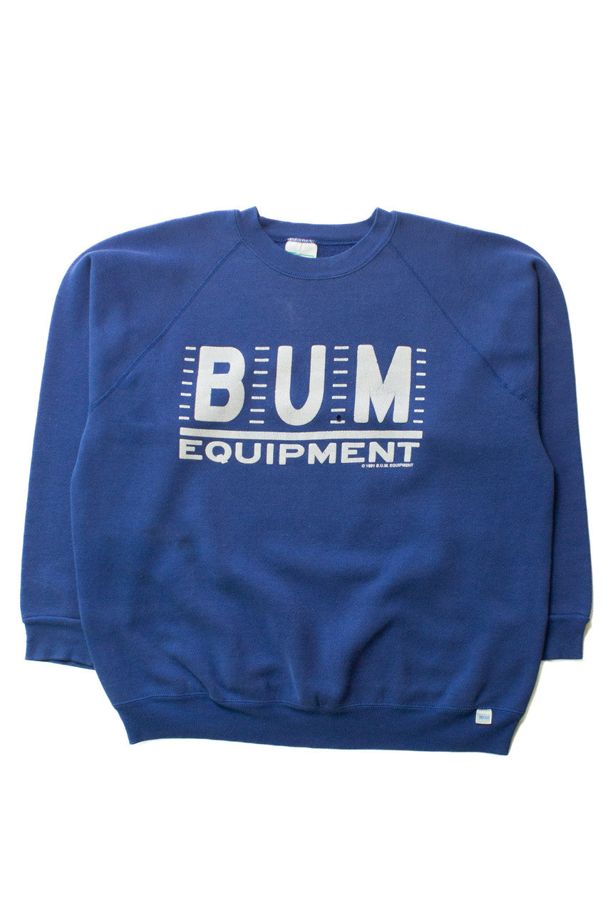 Vintage Blue B.U.M. Equipment Sweatshirt (1991)