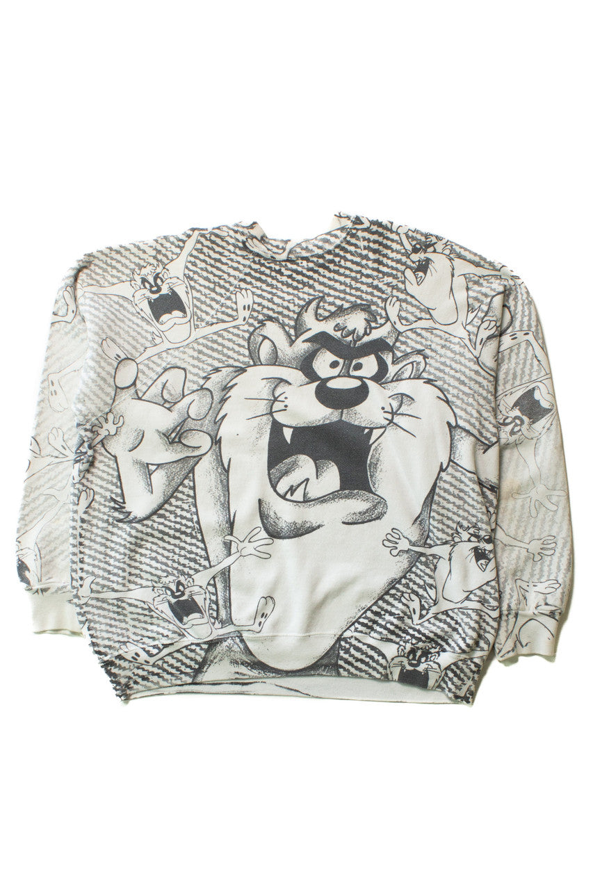 Vintage Taz All Over Graphic Sweatshirt (1990s)