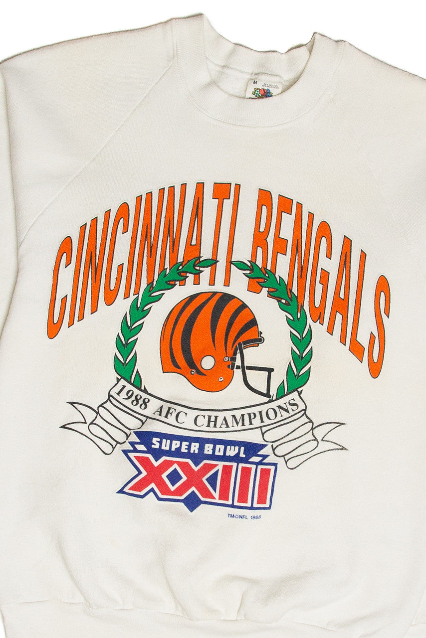 Vintage Cincinnati Bengals Superbowl XXIII AFC Champions Sweatshirt (1988)