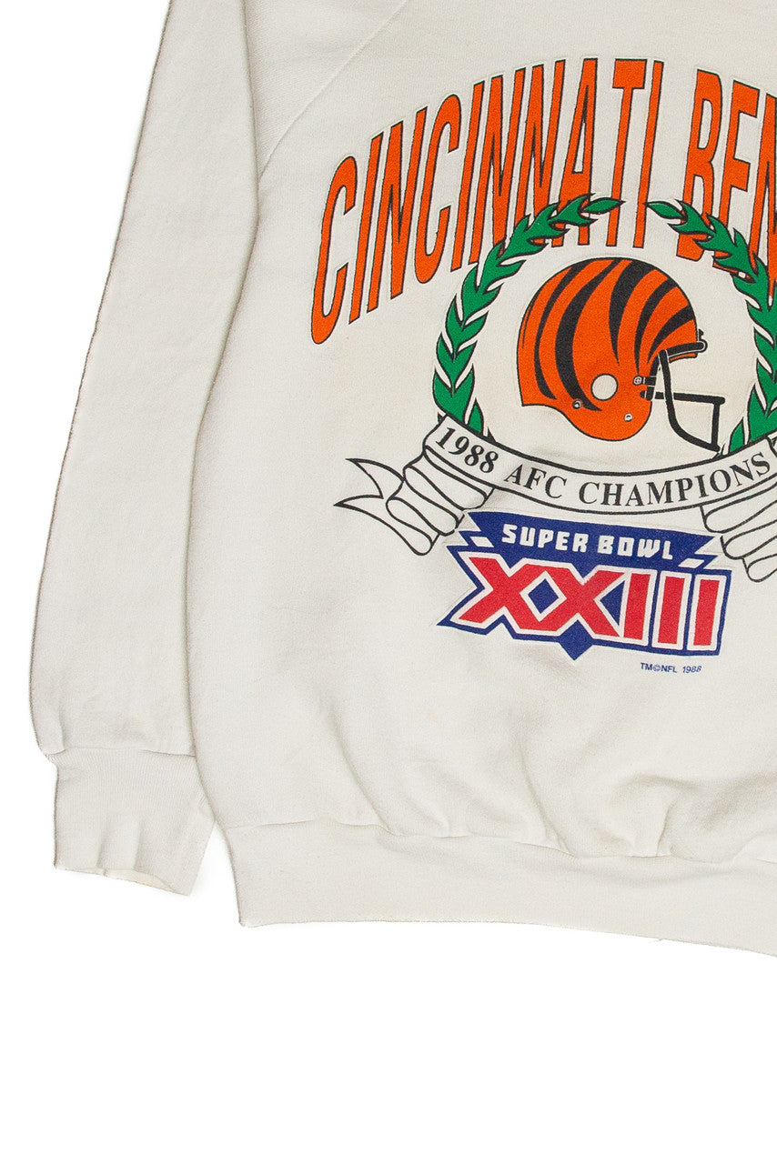 Vintage Cincinnati Bengals Superbowl XXIII AFC Champions Sweatshirt (1988)