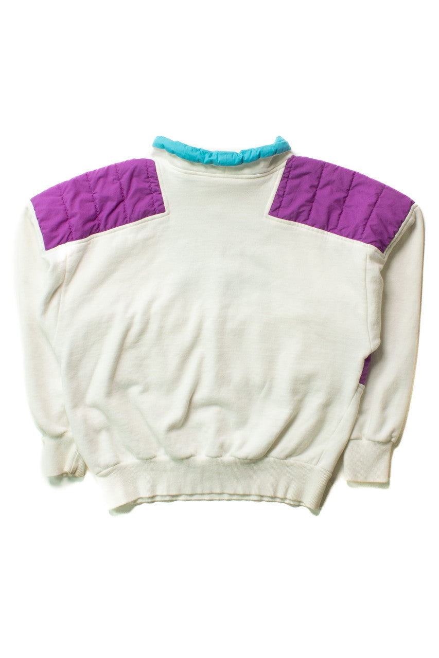 Vintage Purple Panel Sport Sweatshirt (1980s)