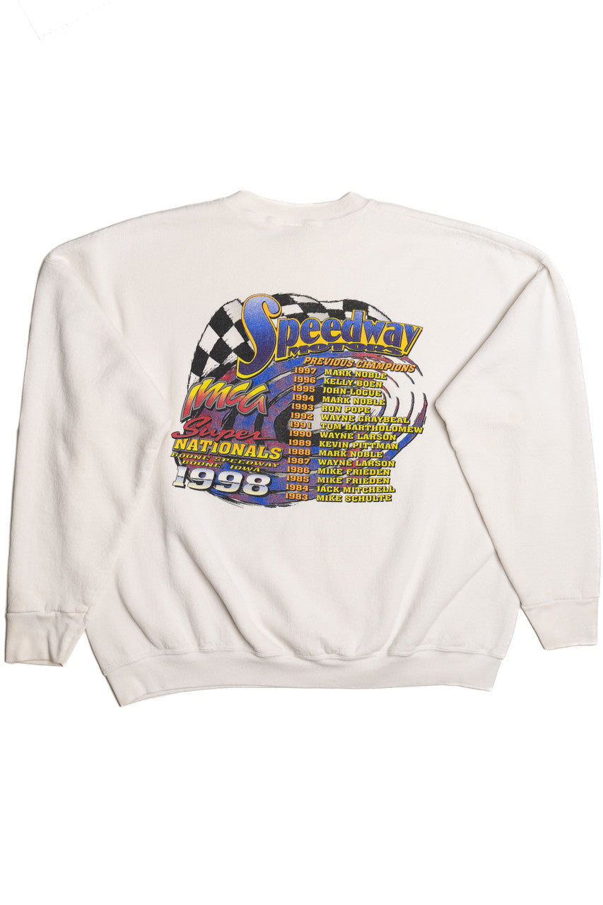 Vintage 1998 "Speedway Motors Super Nationals" Racing Sweatshirt