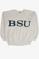 Vintage BSU Flannel Embroidery Sweatshirt