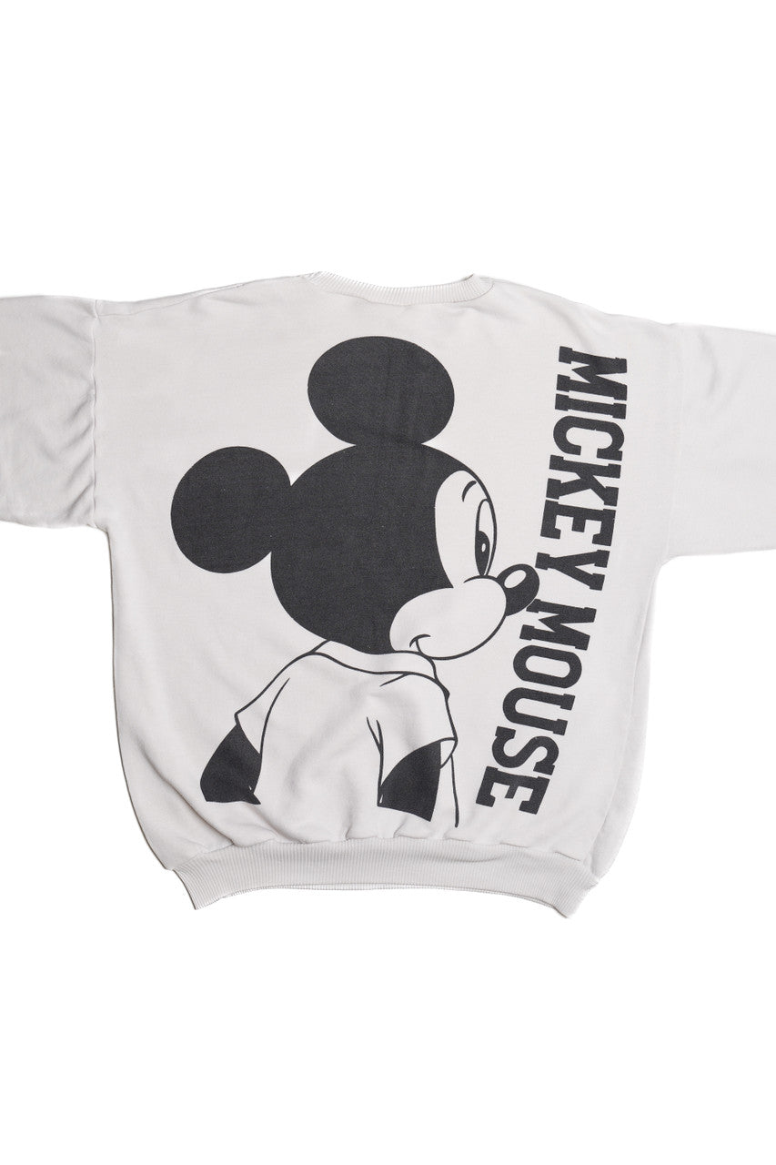 Vintage Mickey Mouse Front/Back Print Sweatshirt 10645