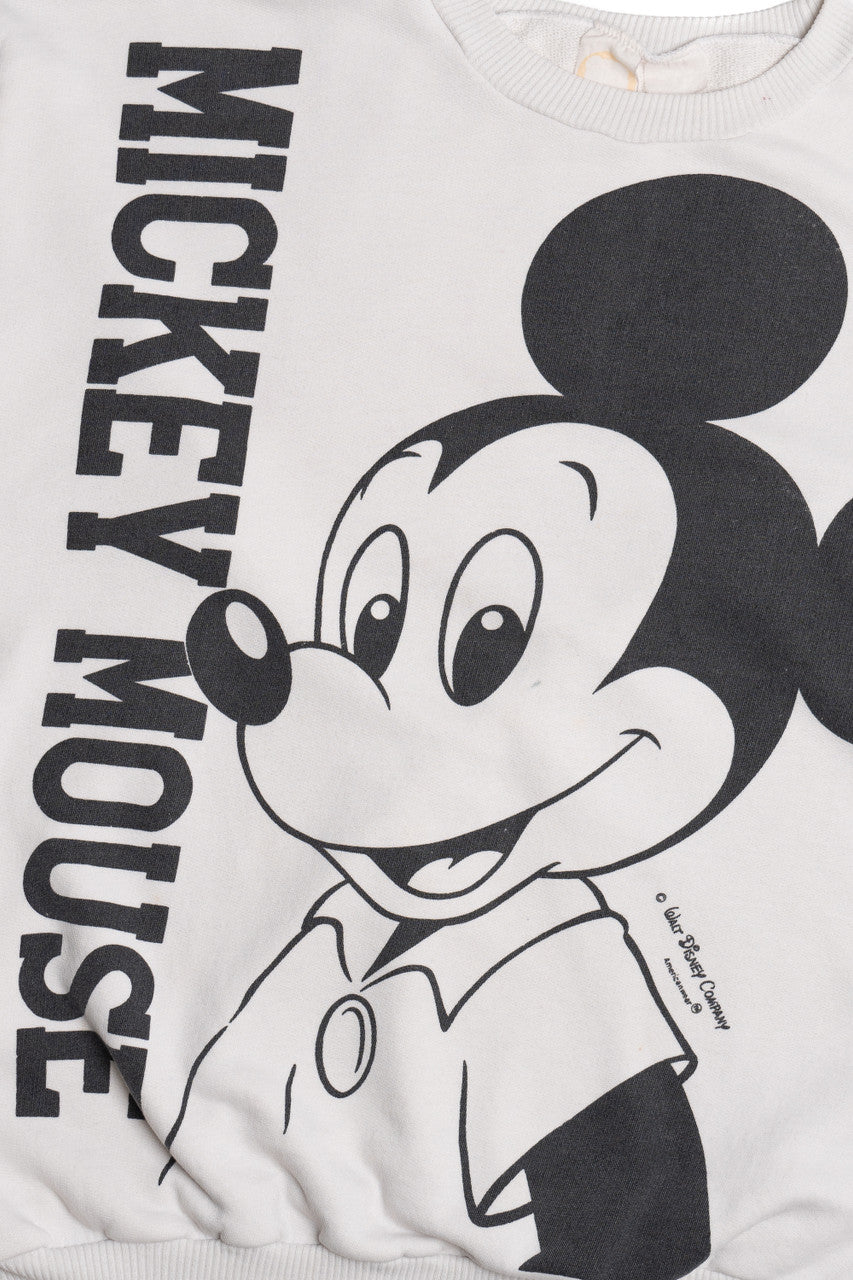 Vintage Mickey Mouse Front/Back Print Sweatshirt 10645