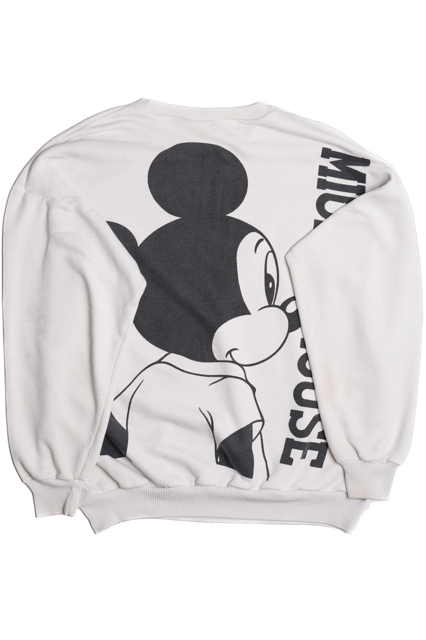 Vintage Mickey Mouse Front/Back Print Sweatshirt 10645