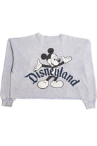 Vintage "Disneyland" Mickey Mouse Tie Dye Cropped Sweatshirt