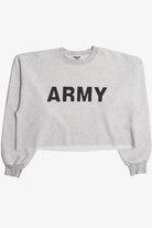 Vintage "Army" Cropped Sweatshirt