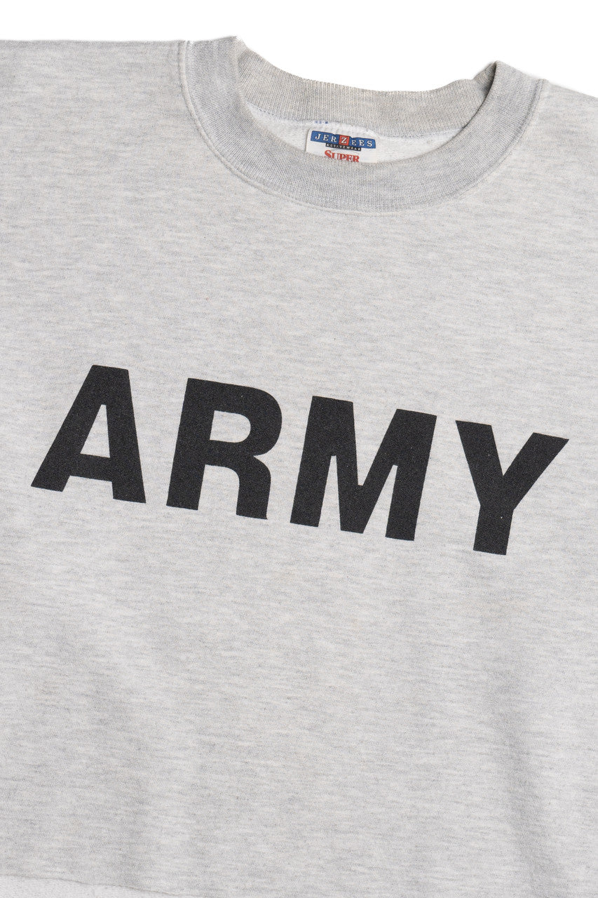 Vintage "Army" Cropped Sweatshirt