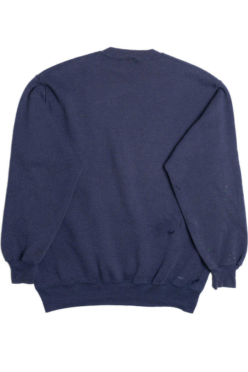 Vintage Distressed "Illinois Fighting Illini" University of Illinois Sweatshirt