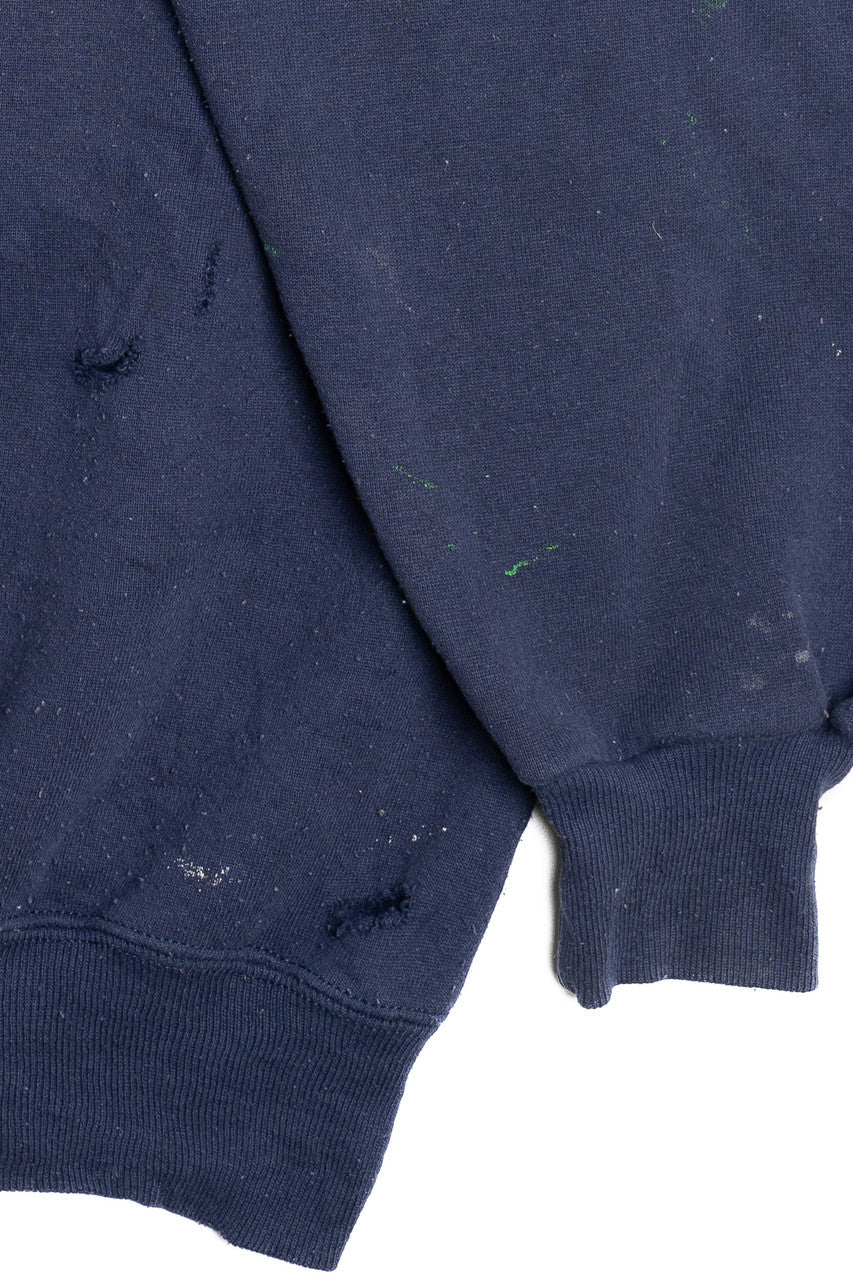Vintage Distressed "Illinois Fighting Illini" University of Illinois Sweatshirt