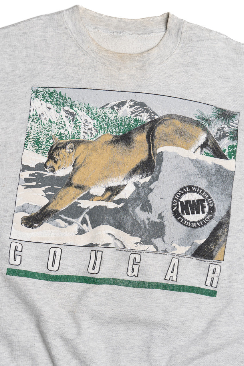 Vintage "Cougar" National Wildlife Federation Sweatshirt