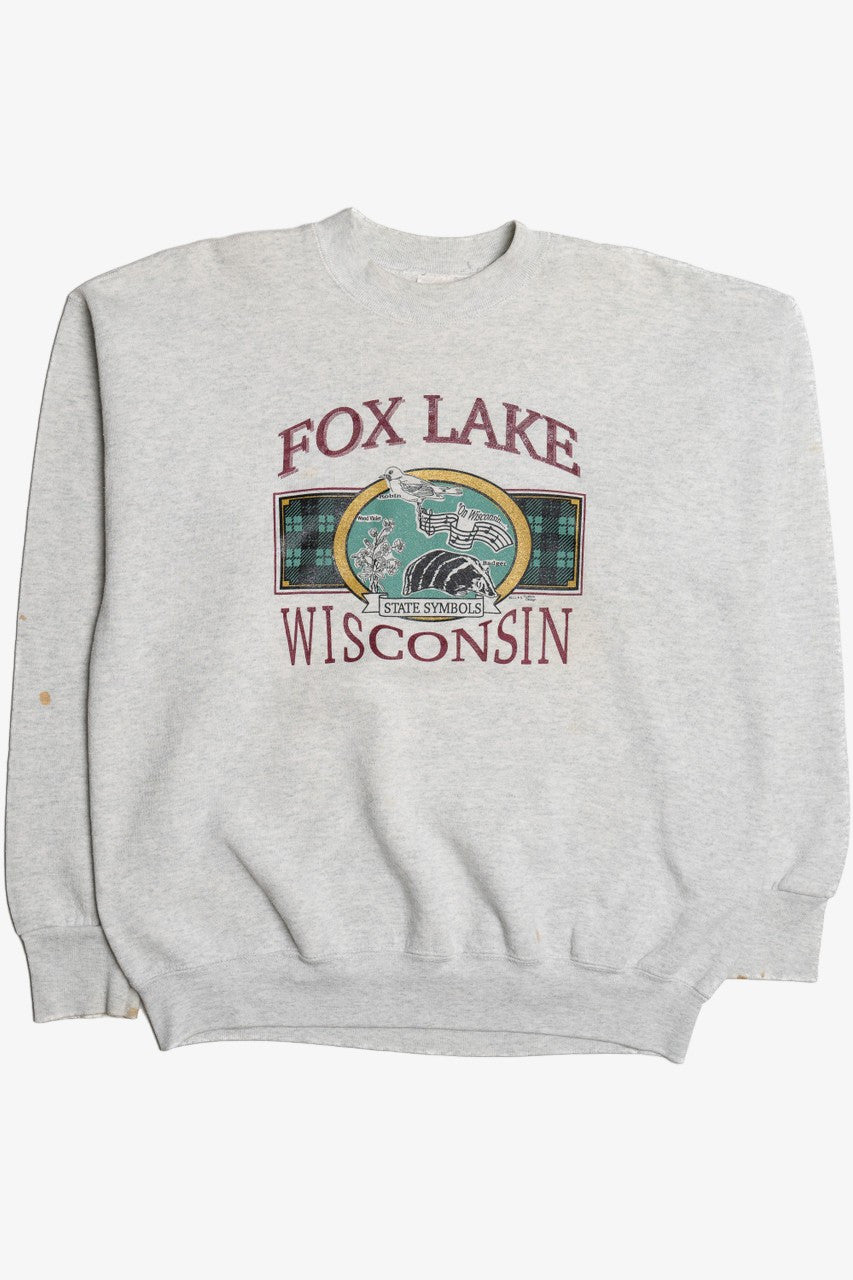 Vintage "Fox Lake Wisconsin" Sweatshirt