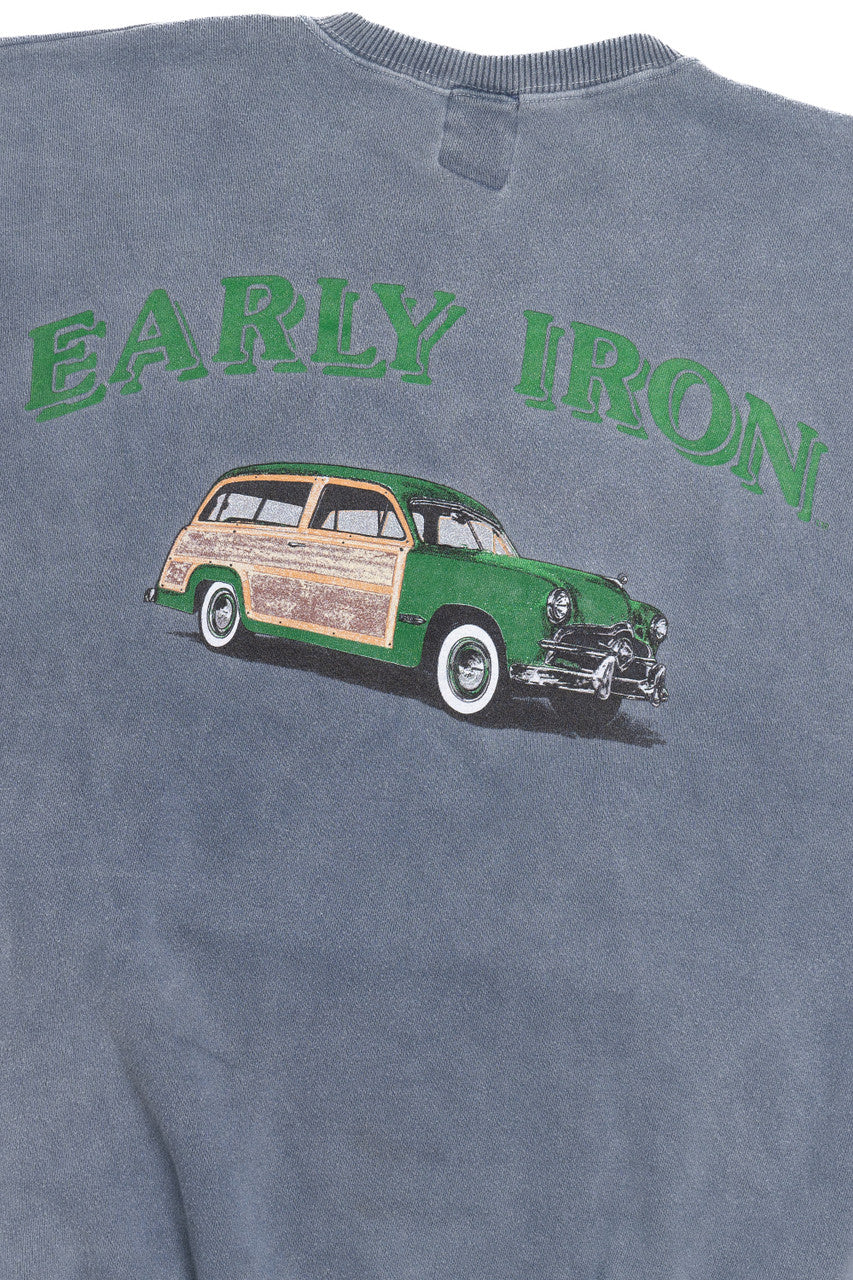 Vintage "Early Iron" Station Wagon Cut Off Sleeve Sweatshirt