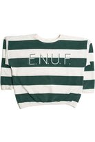 Vintage "E. N. U. F. Internationale" Striped Sweatshirt