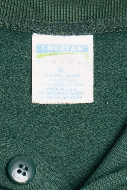 Vintage Green & Maroon Polo Sweatshirt