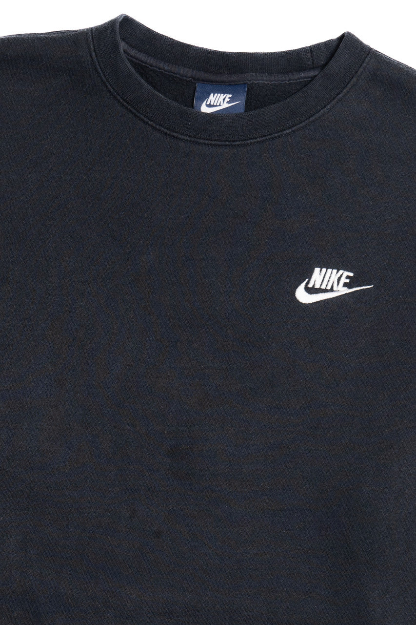 Nike Embroidered Logo Faded Black Sweatshirt