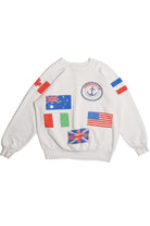 Vintage "America's Cup" Flag Patches Sweatshirt