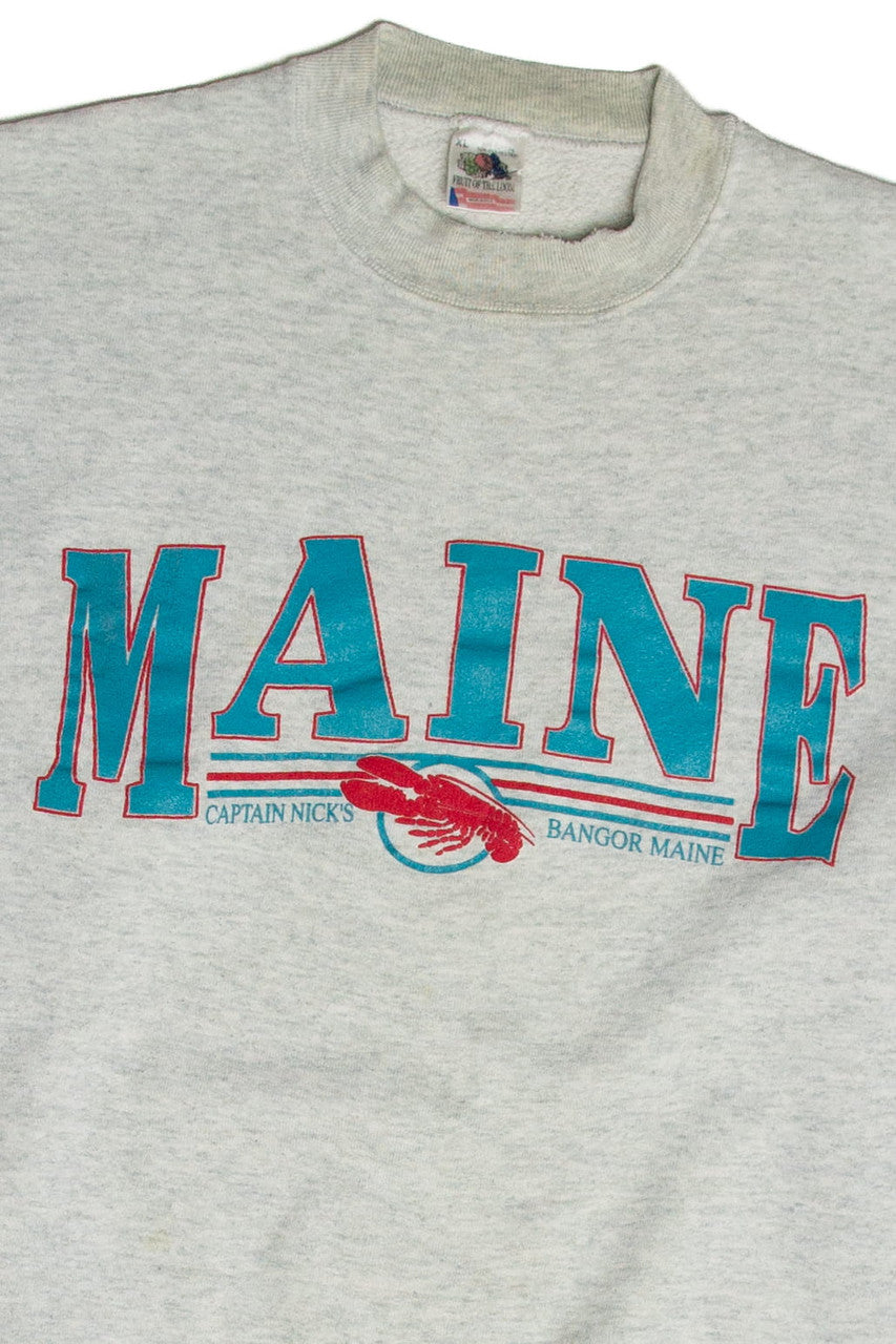 Vintage Captain Nick's Maine Sweatshirt
