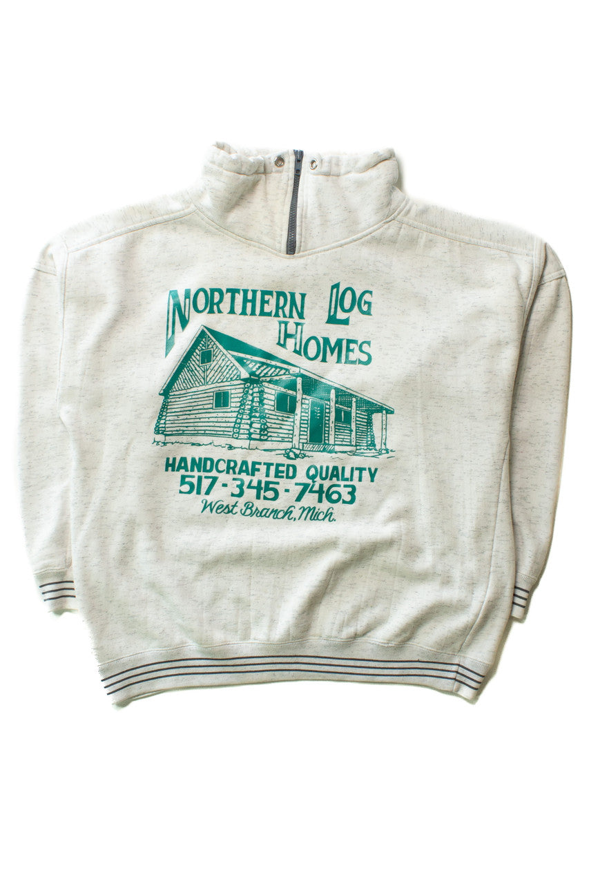 Vintage Northern Log Homes Sweatshirt (1990s)