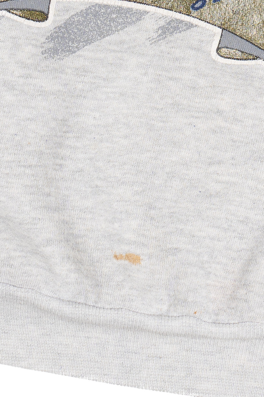Vintage "Yale University" "Go Bulldogs" Contrast Color Collar Sweatshirt