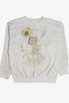 Vintage "Harvest Valley" Flower Garden Seed Packets Sweatshirt