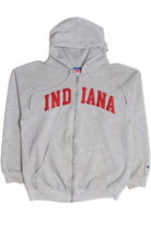 Vintage "Indiana" Zip-Up Hoodie Sweatshirt