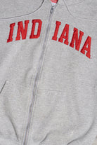 Vintage "Indiana" Zip-Up Hoodie Sweatshirt