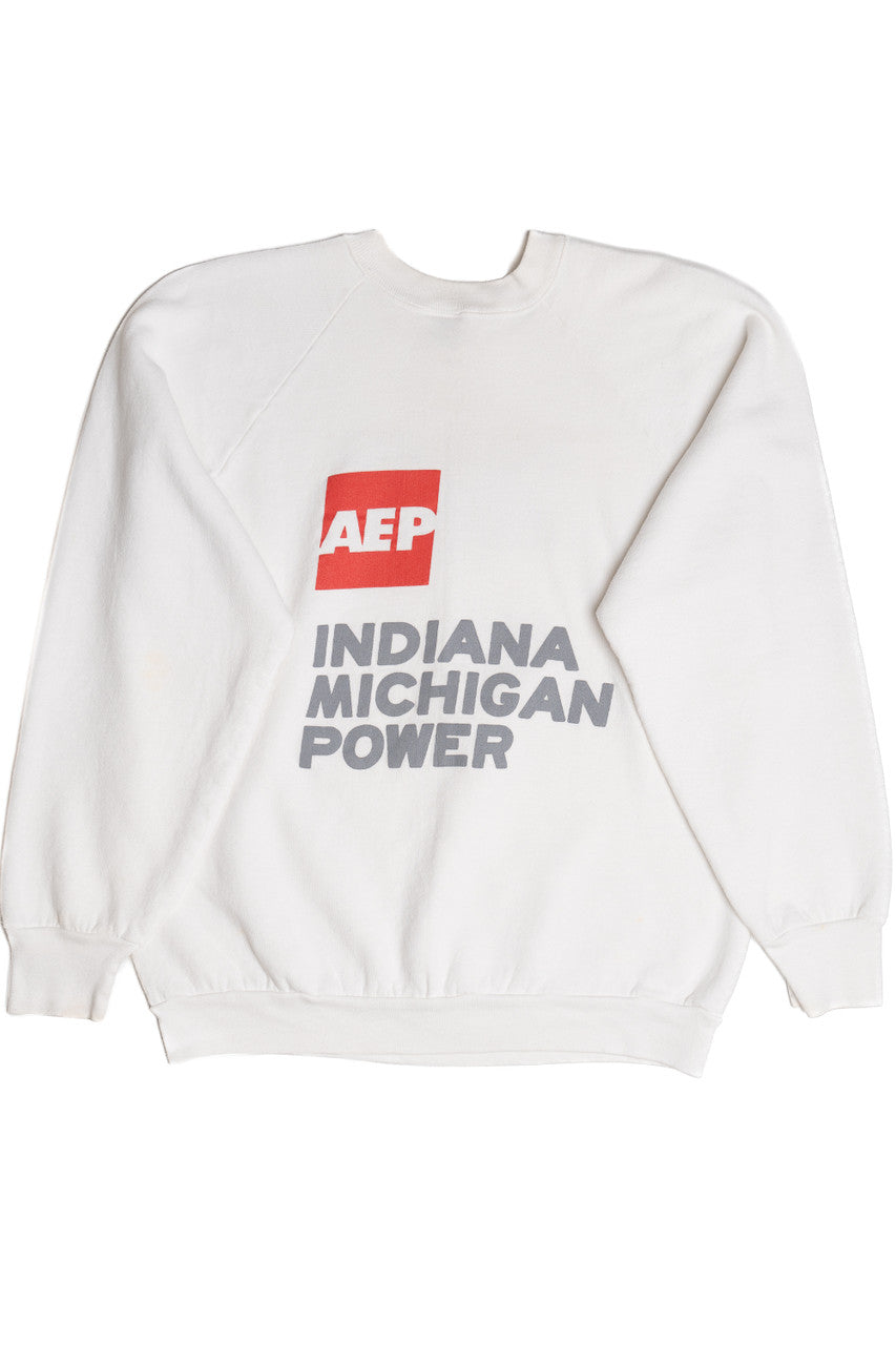Vintage "Play It Safe Around Electricity" Sweatshirt