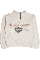 Vintage "Mt. Washington" Quarter Zip Mock Neck Sweatshirt