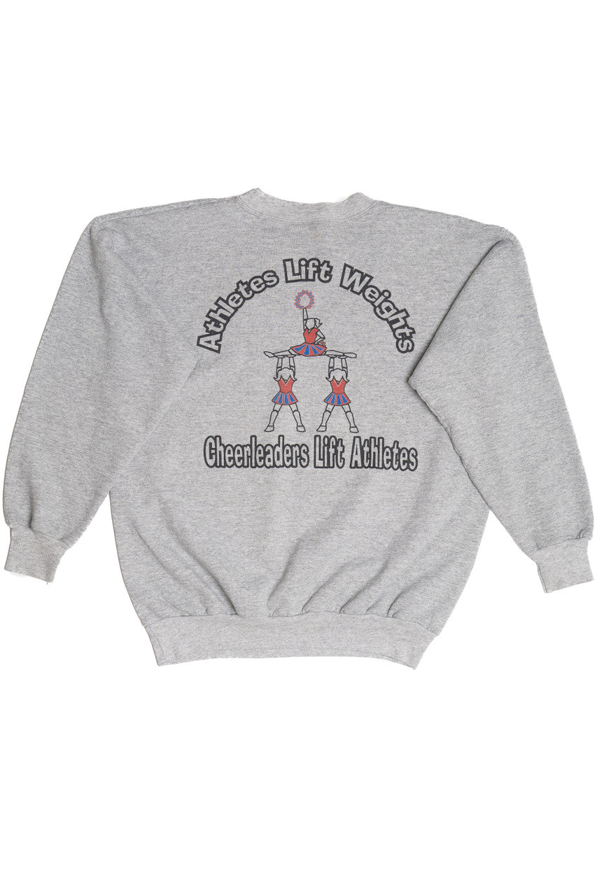 Vintage "Cheerleaders Lift Athletes" CVMS Cheer Sweatshirt