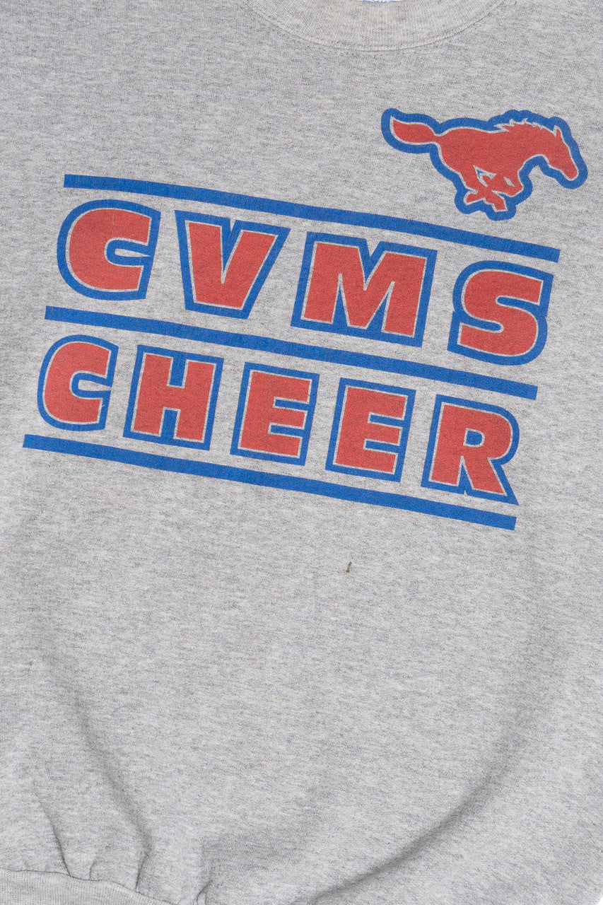 Vintage "Cheerleaders Lift Athletes" CVMS Cheer Sweatshirt