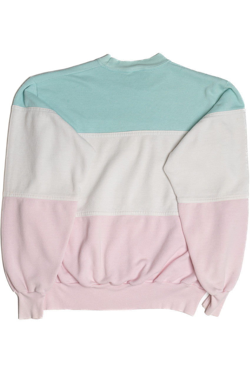 Vintage "America's Denim Choice" Color Block Ross Sportswear Sweatshirt