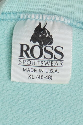 Vintage "America's Denim Choice" Color Block Ross Sportswear Sweatshirt