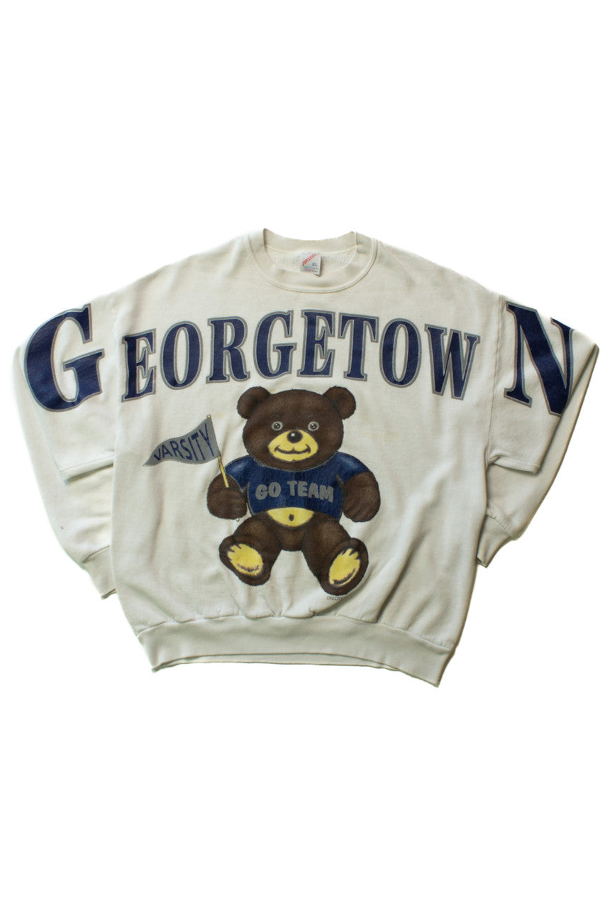 Vintage Georgetown Teddy Bear Sweatshirt (1990s)