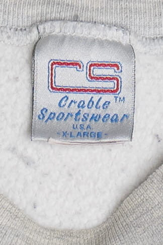 Vintage "Notre Dame" Embroidered Logo Sweatshirt