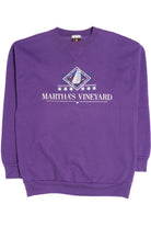 Vintage "Martha's Vineyard" Sailboat Embroidered Sweatshirt