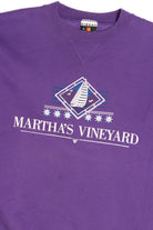 Vintage "Martha's Vineyard" Sailboat Embroidered Sweatshirt