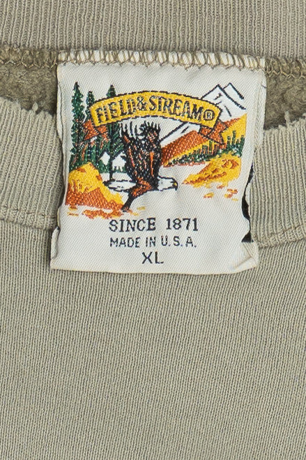 Vintage Distressed "Explore The Great Outdoors" "Field & Stream" Duck Sweatshirt