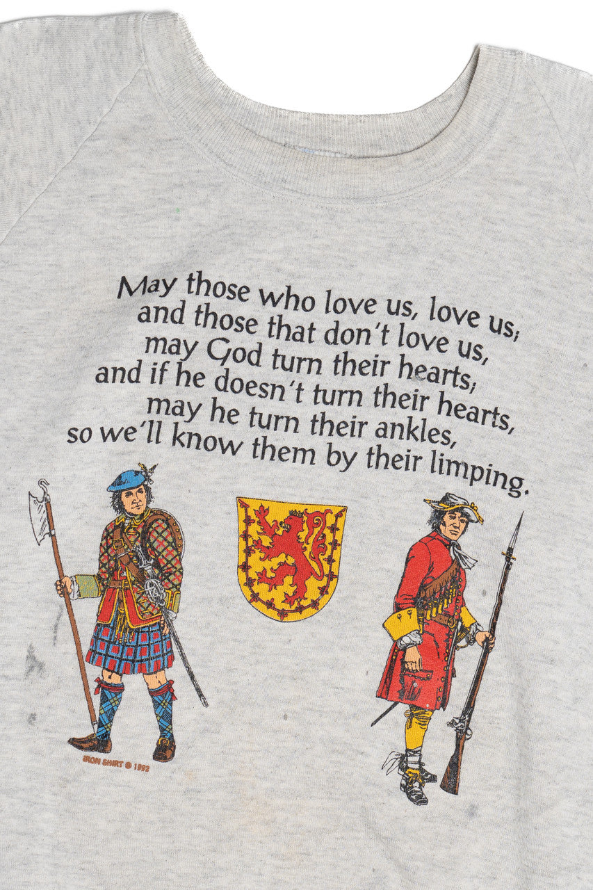 Vintage Irish Curse Saying "May Those Who Love Us, Love Us..." Sweatshirt