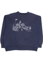 Vintage "Cape May" Beach Side Home Illustration Nutmeg Sweatshirt