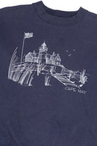 Vintage "Cape May" Beach Side Home Illustration Nutmeg Sweatshirt