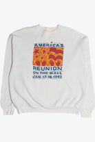 Vintage 1993 Clinton Gore Inauguration "America's Reunion" Sweatshirt