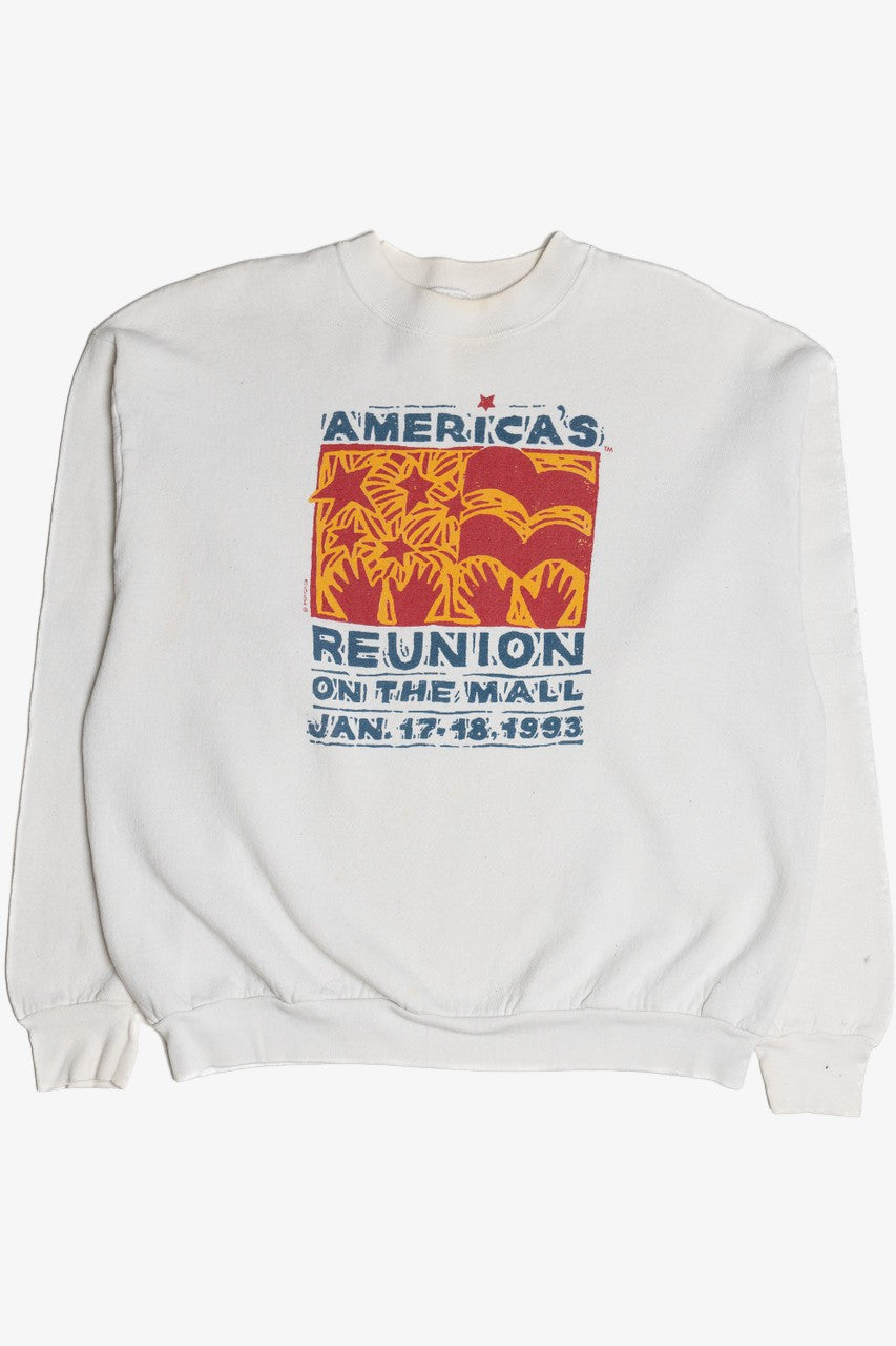 Vintage 1993 Clinton Gore Inauguration "America's Reunion" Sweatshirt