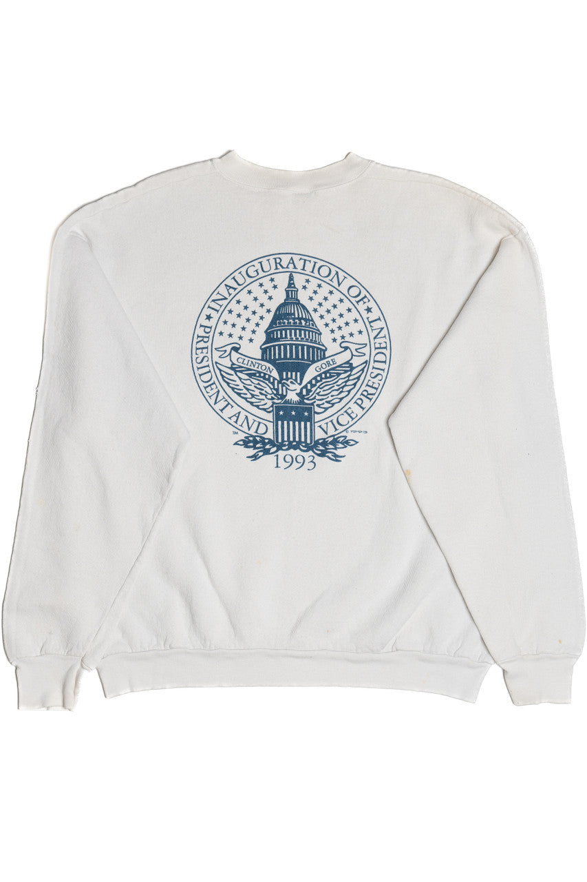Vintage 1993 Clinton Gore Inauguration "America's Reunion" Sweatshirt