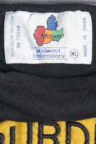 Vintage "Purdue Boilermakers" Flocking Embroidered Sweatshirt (1990s)