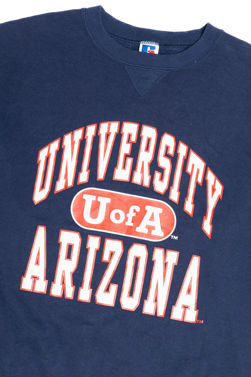 Vintage "University of Arizona" "U of A" Russell Athletic Sweatshirt (1990s)