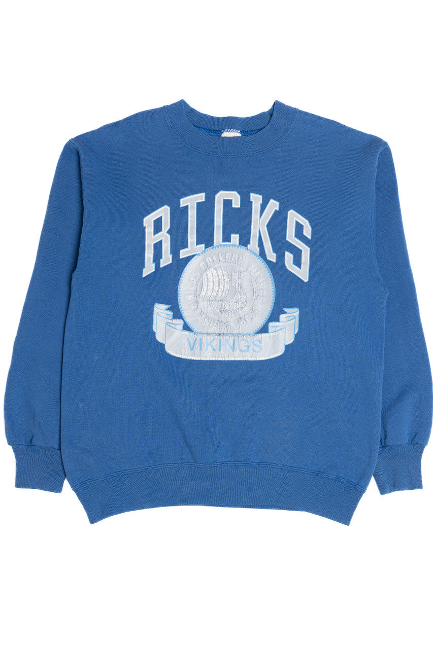 Vintage "Ricks Vikings" Ricks College Sweatshirt (1990s)
