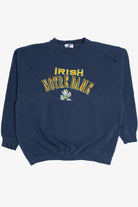 Vintage Distressed University of Notre Dame Irish Mascot Embroidered Sweatshirt (1990s)