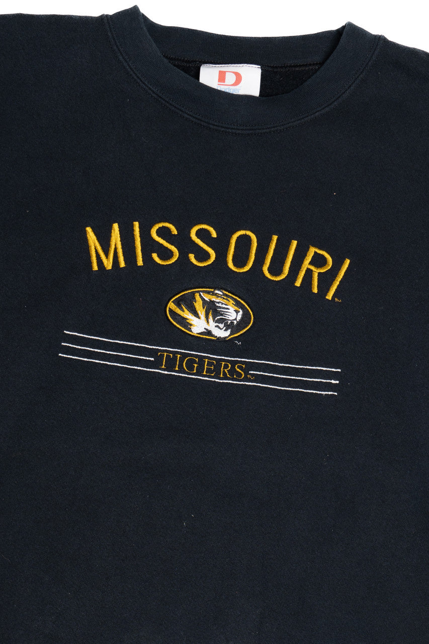 Vintage "Missouri Tigers" Mascot Embroidered Sweatshirt (1990s)